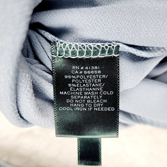 Lauren Ralph Lauren Large Womens Light Blue Button Up Long Sleeve Shirt - Picture 7 of 9